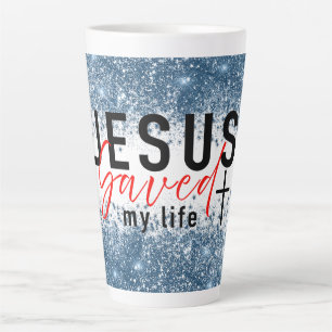 Tasse Latte Faithful Brew : Jésus a sauvé ma vie