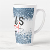 Tasse Latte Faithful Brew : Jésus a sauvé ma vie (Droite)