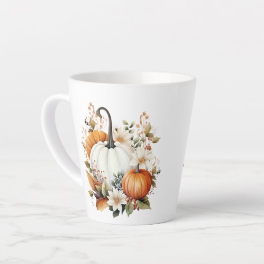 Tasse Latte Fall Pumkins (Angle gauche)