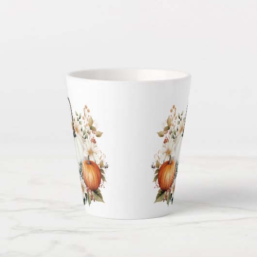 Tasse Latte Fall Pumkins (Devant)
