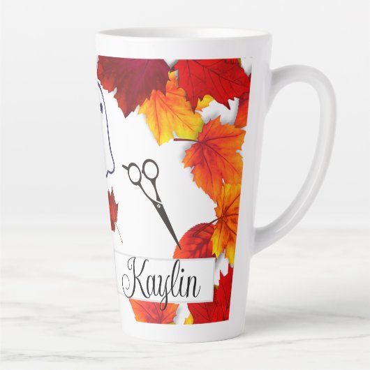 Tasse Latte Fall quitte coiffeur cadeau (Droite)