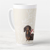 Tasse Latte Famille Dachshund et Birds (Angle gauche)