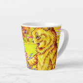 Tasse Latte Famille de chats dans le jardin (Angle droit)