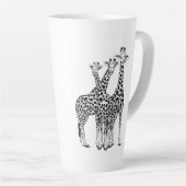 Tasse Latte Famille Giraffe (Angle droit)