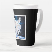 Tasse Latte Fantaisie d'art céleste de gardien (Angle droit)