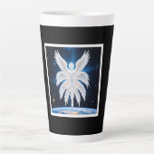 Tasse Latte Fantaisie d'art céleste de gardien (Devant)