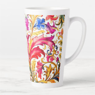 Tasse Latte Fantastique design florentin Feuilles