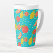 Tasse Latte Fantastique motif d'agrumes (Angle droit)