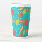 Tasse Latte Fantastique motif d'agrumes (Devant)