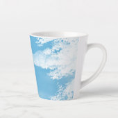 Tasse Latte Fantasy Blue and White Winter River (Droite)