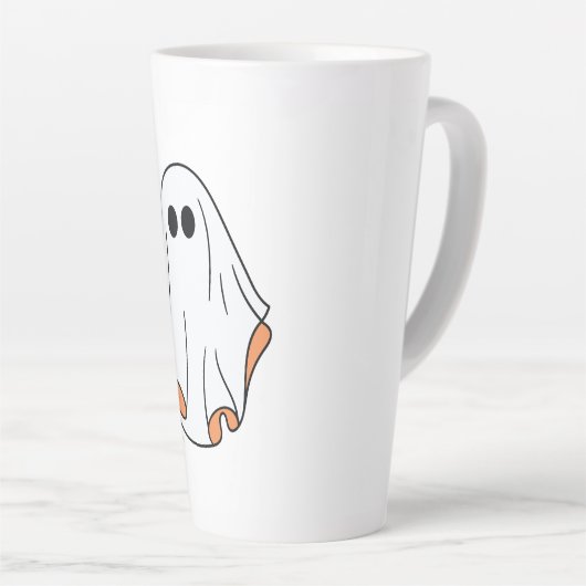Tasse Latte Fantôme d'Halloween, Halloween drôle, fête d'Hallo (Angle droit)