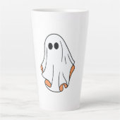 Tasse Latte Fantôme d'Halloween, Halloween drôle, fête d'Hallo (Devant)