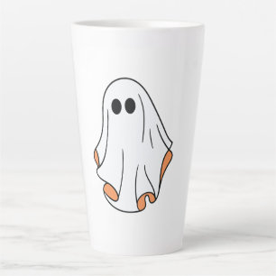 Tasse Latte Fantôme d'Halloween, Halloween drôle, fête d'Hallo
