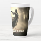 Tasse Latte Fantôme noir féminin dans Hellscape - Halloween (Angle droit)