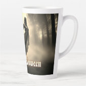 Tasse Latte Fantôme noir féminin dans Hellscape - Halloween (Droite)