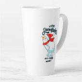 Tasse Latte Farer Snowman Comment Les Snowflakes Sont Vraiment (Angle droit)