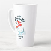 Tasse Latte Farer Snowman Comment Les Snowflakes Sont Vraiment (Angle gauche)