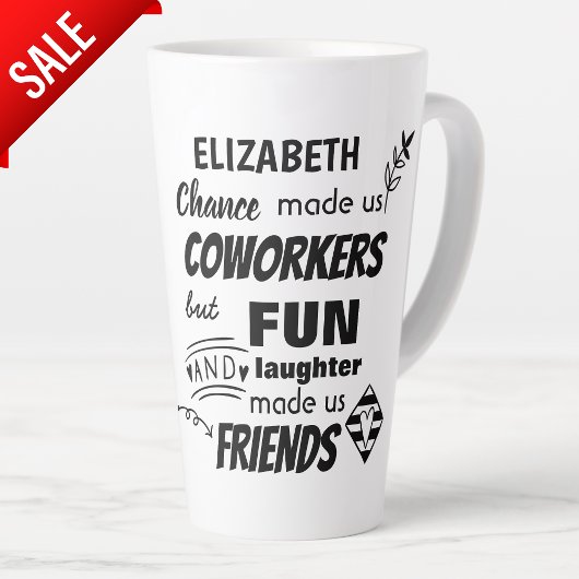 Tasse Latte Farewell Coworker Boss - nous sommes amis Custom