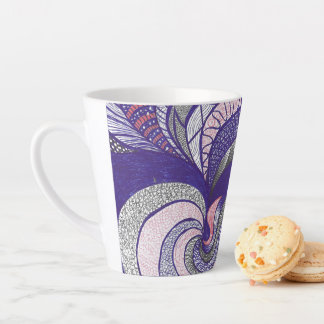 Tasse Latte Farimah | Art abstrait à main levée fluide