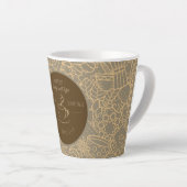 Tasse Latte Fathers Day, Daddy and Coffee,Best Daddy Ever Latt (Angle droit)