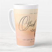 Tasse Latte Faveurs de mariage Nuage 9 Coucher de soleil rêveu (Angle gauche)