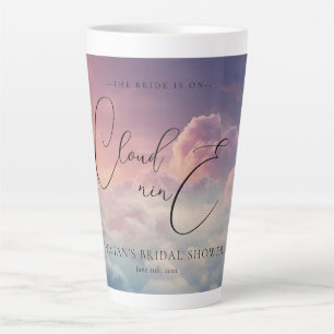 Tasse Latte Faveurs de mariage Watercolor Dreamy Sunset Cloud 