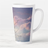 Tasse Latte Faveurs de mariage Watercolor Dreamy Sunset Cloud  (Droite)