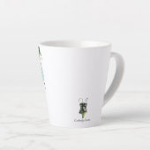 Tasse Latte Favoris d'été tendance | Illustration aquarelle (Angle droit)