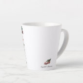Tasse Latte Favoris hivernaux tendance | Illustrations d'aquar (Angle droit)