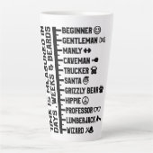 Tasse Latte fearspagliay (Devant)