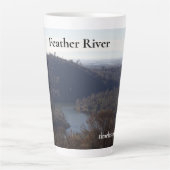 Tasse Latte Feather River sur une tasse, boisson chaude, usten (Devant)