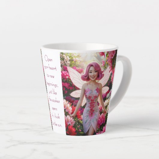 Tasse Latte Fée Azalée (Angle droit)