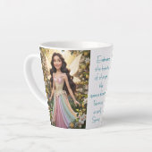 Tasse Latte Fée de la Fleur de Coing (Angle gauche)