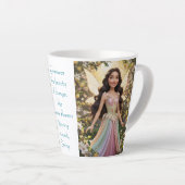 Tasse Latte Fée de la Fleur de Coing (Angle droit)