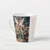 Tasse Latte Fée de la fleur de lys troutée  (Angle gauche)