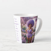 Tasse Latte Fée de lilas (Angle droit)