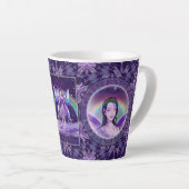 Tasse Latte Fée de pluie violette (Angle droit)