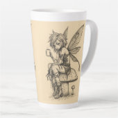 Tasse Latte Fée du café (Angle droit)