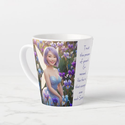 Tasse Latte Fée Iris (Angle gauche)
