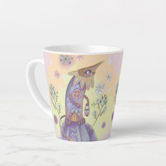 Tasse Latte fée Noël (Angle gauche)