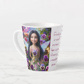 Tasse Latte Fée Pansy (Angle gauche)