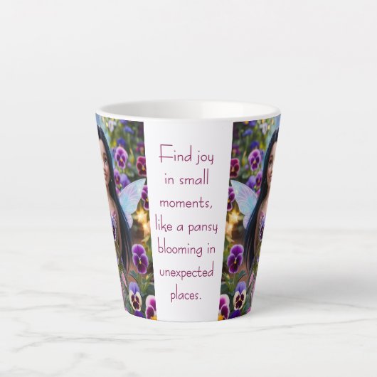 Tasse Latte Fée Pansy (Devant)