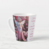 Tasse Latte Fée Pivoine (Angle gauche)