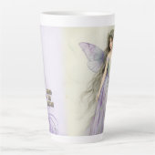 Tasse Latte Fée Violette (journal doublé assorti disponible) (Devant)