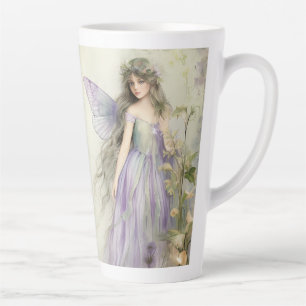 Tasse Latte Fée Violette (journal doublé assorti disponible)