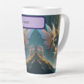 Tasse Latte Fées de la Prairie au Clair de Lune (Angle droit)