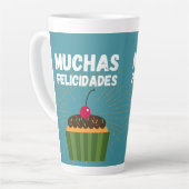 Tasse Latte Félicitations (Angle gauche)
