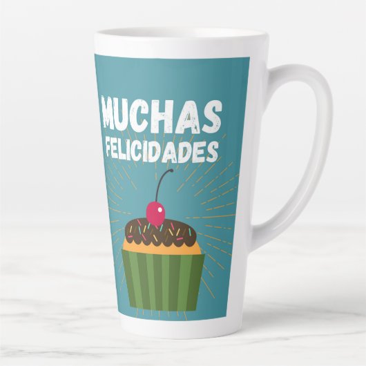 Tasse Latte Félicitations (Droite)