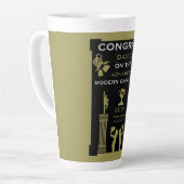 Tasse Latte Félicitations à Modern Dance (Angle gauche)