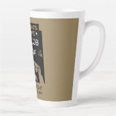 Tasse Latte Félicitations D'Or Pour Le Nouveau Travail (Droite)